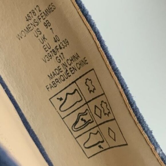 Lands' End Suede Slip On Loafers Tassel Front 9 - Picture 6 of 12